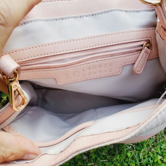 LC Lauren Conrad Tara Backpack - Mini Backpack Pink - Magnetic Snap Closure - Picture 4 of 5